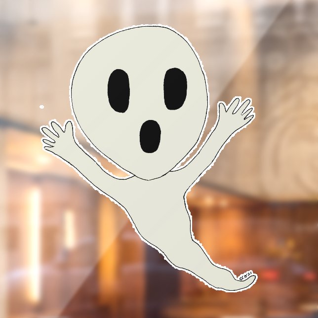 Autocollant Pour Fenêtre Le fantôme de style Chibi (Feuille 2)