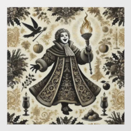 Autocollant Pour Fenêtre Le miracle de Noël présent