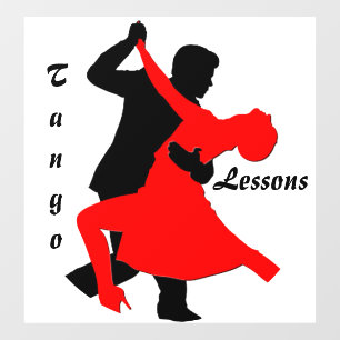 Autocollant Pour Fenêtre "Leçons de tango"