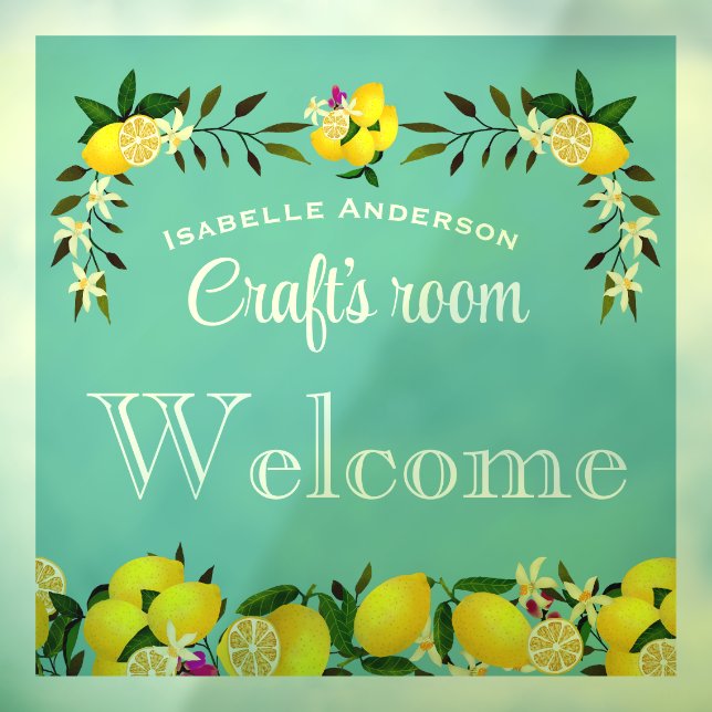 Autocollant Pour Fenêtre Lemon Craft Aqua (Feuille 3)