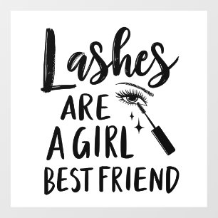Autocollant Pour Fenêtre Les cils sont le meilleur ami d'une fille