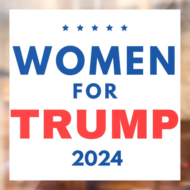 Autocollant Pour Fenêtre Les Femmes Pour Trump (Feuille 2)