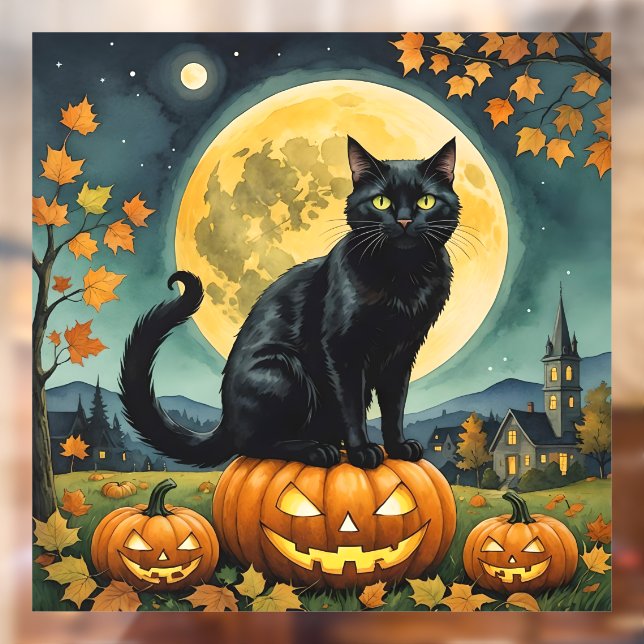 Autocollant Pour Fenêtre Les yeux brillants d'Halloween (Feuille 2)