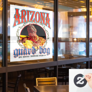 Autocollant Pour Fenêtre Lézard chien de garde d'Arizona