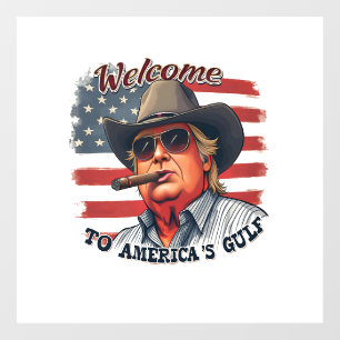 Autocollant Pour Fenêtre Liberté pour Trump américain du Golfe