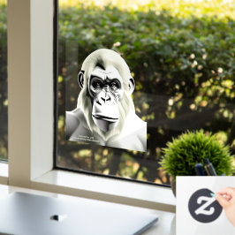 Autocollant Pour Fenêtre LITE EXISTENTIELLE Ape Ecru Transparent