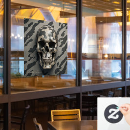 Autocollant Pour Fenêtre LITE Memento Mori Camo Skull