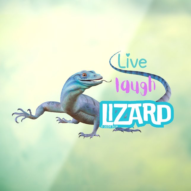 Autocollant Pour Fenêtre Live Laugh Lizard (Feuille 3)