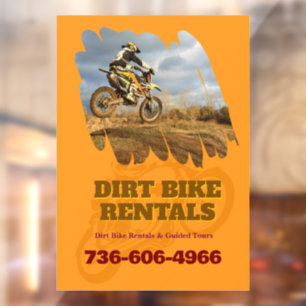 Autocollant Pour Fenêtre Location de moto cross personnalisée
