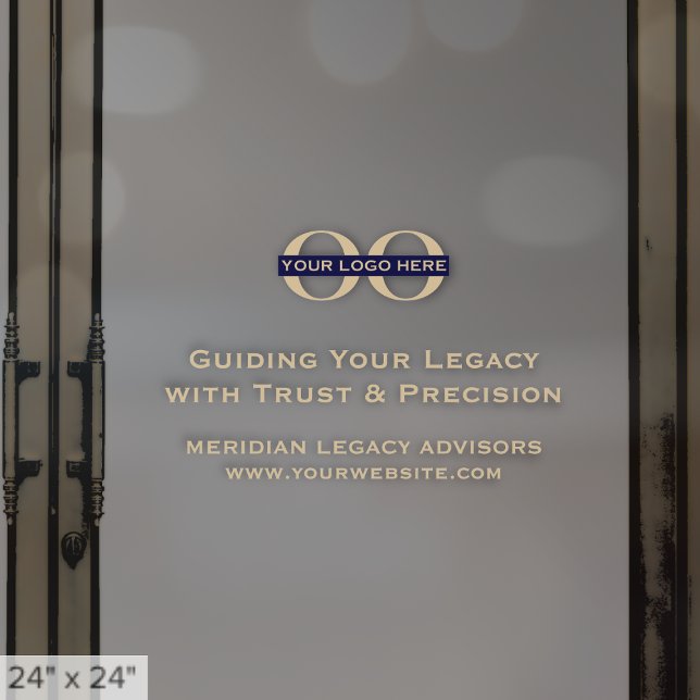 Autocollant Pour Fenêtre Logo d'entreprise (Créateur téléchargé)