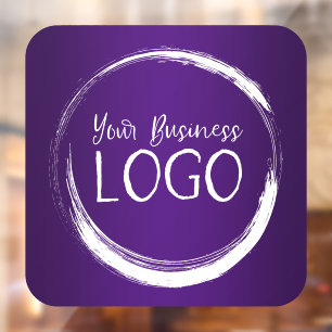 Autocollant Pour Fenêtre Logo d'entreprise Dégradé Violet Royal