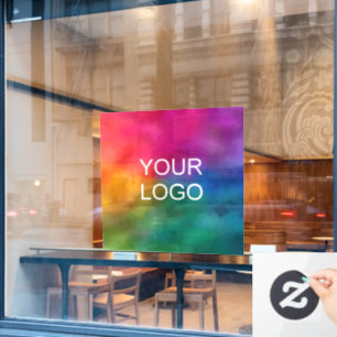 Autocollant Pour Fenêtre Logo d'entreprise moderne Modèle simple
