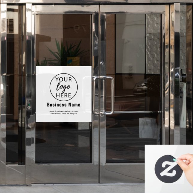 Autocollant Pour Fenêtre Logo d'entreprise personnalisé  (Porte de bureau)
