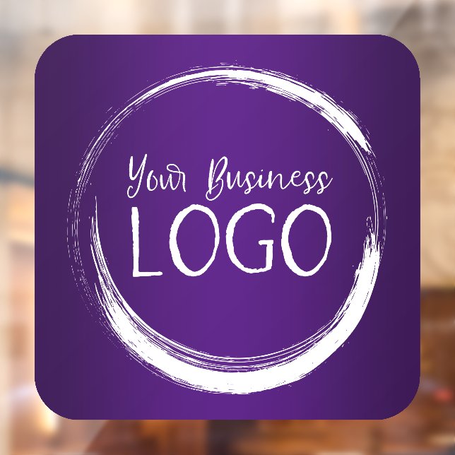 Autocollant Pour Fenêtre Logo d'entreprise Royal Purple Gradient (Feuille 2)