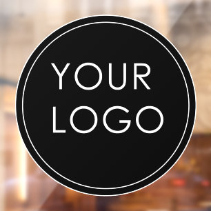 Autocollant Pour Fenêtre Logo d'entreprise simple sur mesure