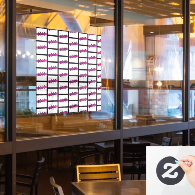 Autocollant Pour Fenêtre Logo d'entreprise sur mesure Entreprise Promotion  (Fenêtre du restaurant)