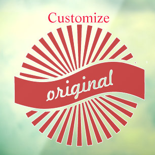 Autocollant Pour Fenêtre Logo des signes originaux Thunder_Cove