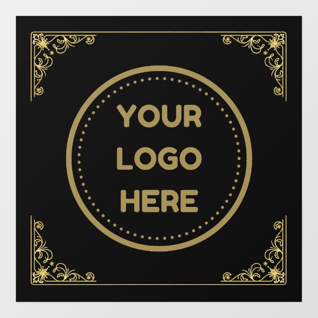 Autocollant Pour Fenêtre Logo Gold Business Télécharger Logo Entreprise Per (Feuille)