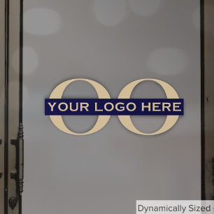 Autocollant Pour Fenêtre Logo personnalisé simple