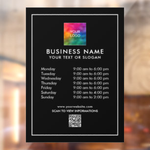 Autocollant Pour Fenêtre Logo professionnel Modèle personnalisé promotionne