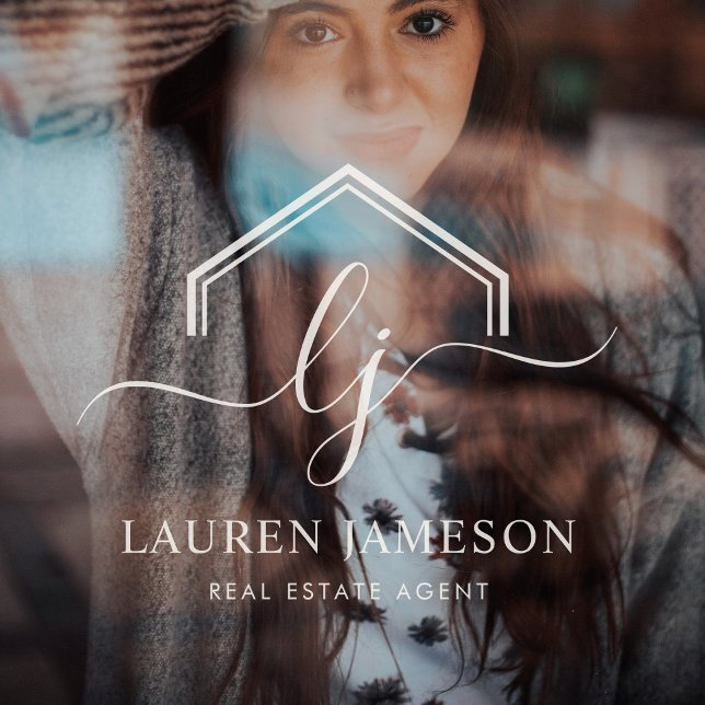 Autocollant Pour Fenêtre Logo Promotionnel immobilier moderne (Créateur téléchargé)