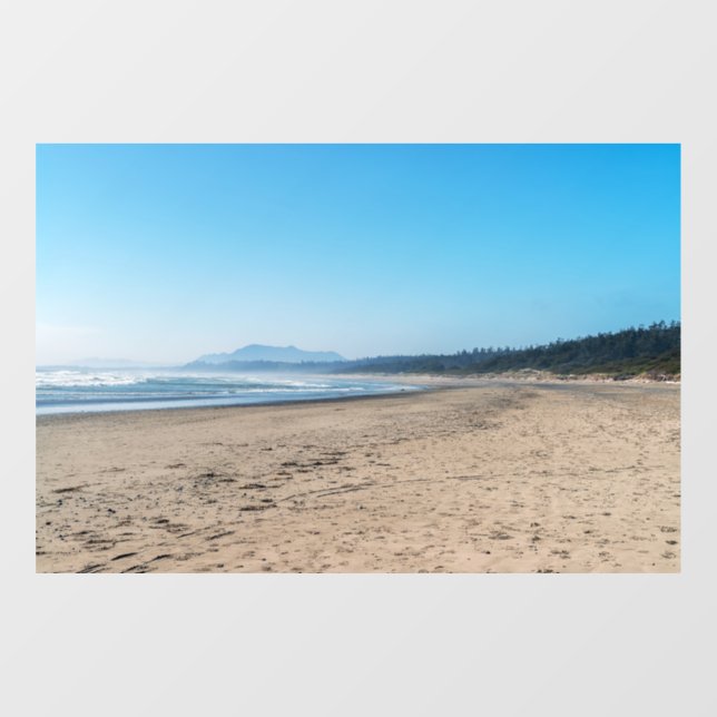 Autocollant Pour Fenêtre Long Beach à Tofino - BC, Canada (Feuille)