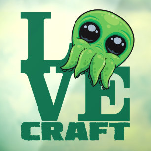 Autocollant Pour Fenêtre Lovecraft Baby Cthulhu Design - Éffrayant mignon A