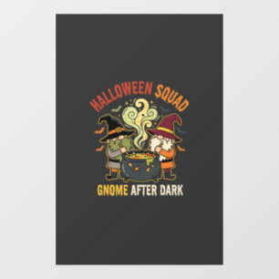 Autocollant Pour Fenêtre Lutin de Halloween Méfait de Minuit