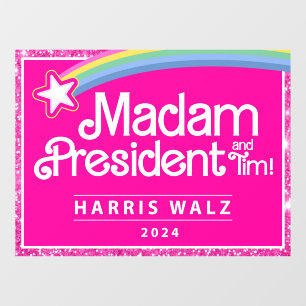 Autocollant Pour Fenêtre Madame le Président Sticker de fermeture de fenêtr