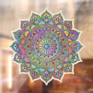 Autocollant Pour Fenêtre Mandala Inde Style 1