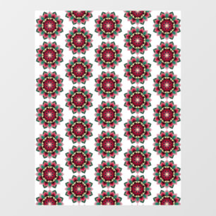 Autocollant Pour Fenêtre Mandala Motif 02 en rose profond