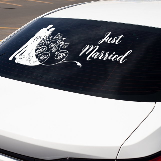 Autocollant Pour Fenêtre Mariée mariage et la chambre juste marié voiture S (Créateur téléchargé)