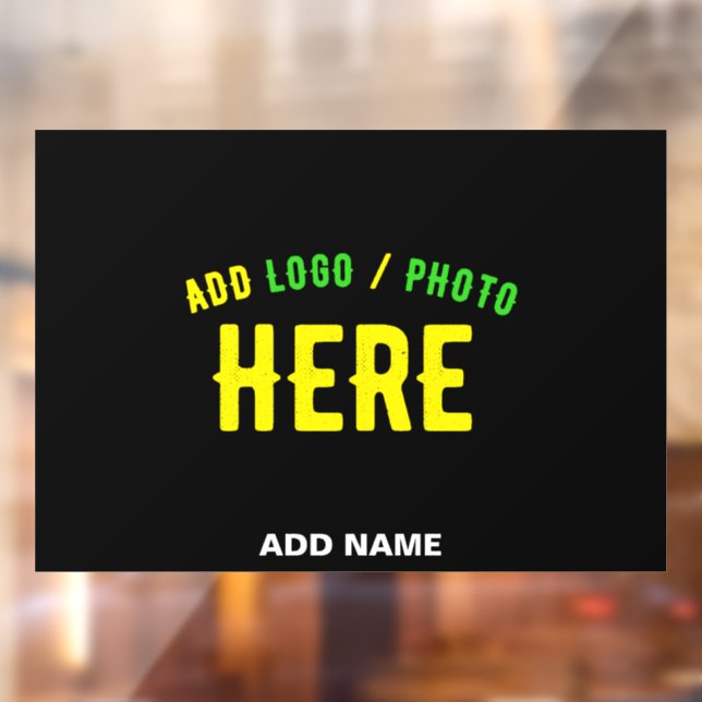 AUTOCOLLANT POUR FENÊTRE MARQUE NOIRE PERSONNALISABLE MODERNE VERIFIEE DE M (Feuille 2)