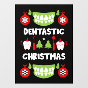 Autocollant Pour Fenêtre Médecin dentaire Xmas