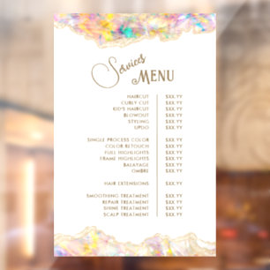 Autocollant Pour Fenêtre Menu des services de conception Opal