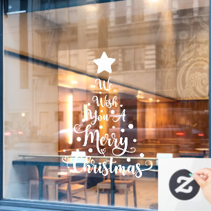 Autocollant Pour Fenêtre Merry Christmas Snowflakes