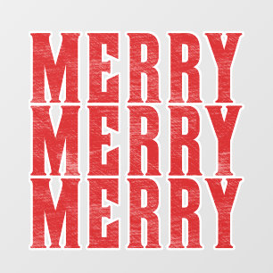 Autocollant Pour Fenêtre merry merry