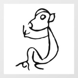 Autocollant Pour Fenêtre Merveilleux Zodiac-Singe Chinois#001-