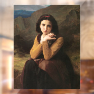 Autocollant Pour Fenêtre Mignon Innocence d'une adolescente, Bouguereau