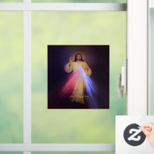 Autocollant Pour Fenêtre Miséricorde divine or