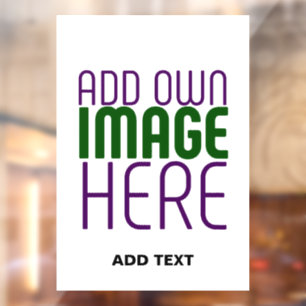 AUTOCOLLANT POUR FENÊTRE MODÈLE DE TEXTE D'IMAGE BLANCHE SIMPLE MODERNE