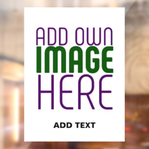 AUTOCOLLANT POUR FENÊTRE MODÈLE DE TEXTE D'IMAGE BLANCHE SIMPLE MODERNE