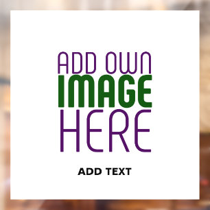 AUTOCOLLANT POUR FENÊTRE MODÈLE DE TEXTE D'IMAGE BLANCHE SIMPLE MODERNE
