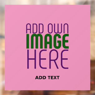 AUTOCOLLANT POUR FENÊTRE MODÈLE DE TEXTE D'IMAGE CHAUD MODERNE ÉDITABLE