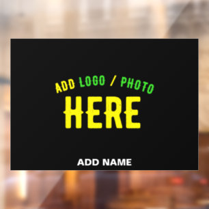 AUTOCOLLANT POUR FENÊTRE MODERNE ET MODERNE PERSONNALISABLE NOIR VÉRIFIÉ