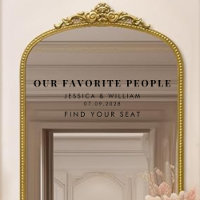 Moderne Nos gens préférés Mariage miroir Decal