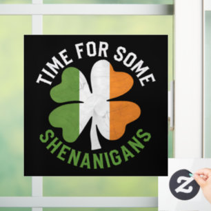 Autocollant Pour Fenêtre Moment pour quelques bêtises Trèfle Saint-Patrick