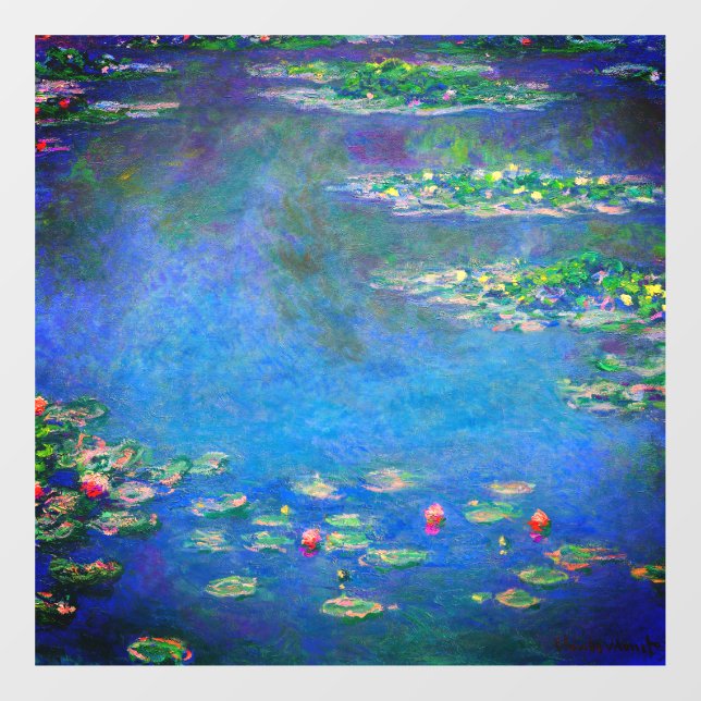Autocollant Pour Fenêtre Monet Water Lilies 1906 (Feuille)