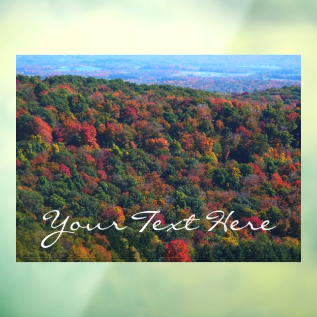 Autocollant Pour Fenêtre Montagnes des Appalaches à l'automne (Feuille 3)