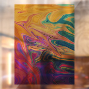 Autocollant Pour Fenêtre Motif abstrait coloré